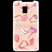 Coque LG P990 Fond rose chaussures 