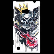 Coque Nokia Lumia 720 Tête de mort et guitare