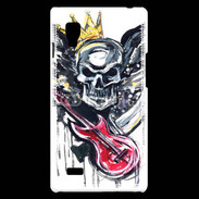 Coque LG Optimus L9 Tête de mort et guitare