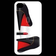 Coque iPhone 4 / iPhone 4S Escarpins et tube de rouge à lèvres