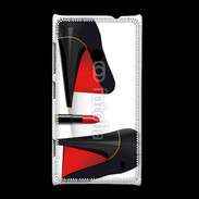 Coque Nokia Lumia 520 Escarpins et tube de rouge à lèvres