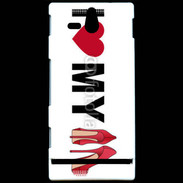 Coque Sony Xperia U I love my shoes