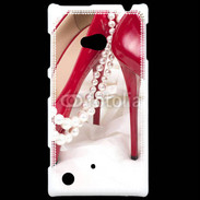 Coque Nokia Lumia 720 Escarpins rouges et perles