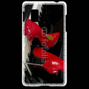 Coque LG Optimus G Escarpins rouges sur piano