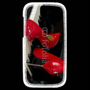 Coque HTC One SV Escarpins rouges sur piano