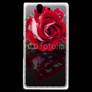 Coque Sony Xperia Z Belle rose Rouge 10