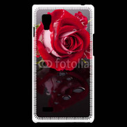 Coque LG Optimus L9 Belle rose Rouge 10