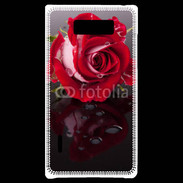 Coque LG Optimus L7 Belle rose Rouge 10