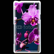 Coque Sony Xperia T Belle Orchidée violette 15