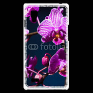 Coque LG Optimus L9 Belle Orchidée violette 15