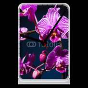 Pendule de bureau Belle Orchidée violette 15
