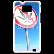 Coque Samsung Galaxy S2 Interdiction de cannabis