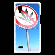 Coque LG Optimus L9 Interdiction de cannabis