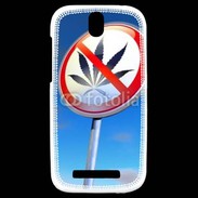 Coque HTC One SV Interdiction de cannabis 2