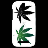Coque HTC One SV Double feuilles de cannabis