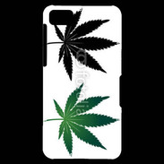 Coque Blackberry Z10 Double feuilles de cannabis