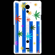 Coque Sony Xperia T Drapeau Uruguay cannabis