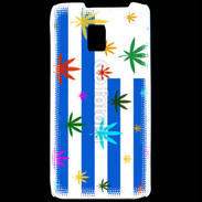 Coque LG P990 Drapeau Uruguay cannabis