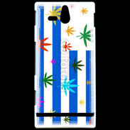Coque Sony Xperia U Drapeau Uruguay cannabis