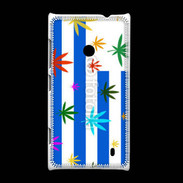 Coque Nokia Lumia 520 Drapeau Uruguay cannabis