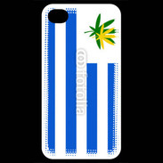 Coque iPhone 4 / iPhone 4S Drapeau Uruguay cannabis 2