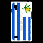 Coque LG Optimus L9 Drapeau Uruguay cannabis 2