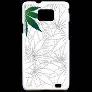Coque Samsung Galaxy S2 Fond cannabis