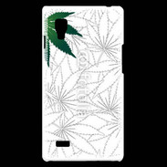 Coque LG Optimus L9 Fond cannabis