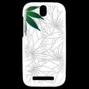Coque HTC One SV Fond cannabis
