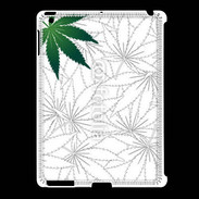 Coque iPad 2/3 Fond cannabis