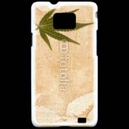 Coque Samsung Galaxy S2 Fond cannabis vintage
