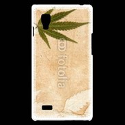 Coque LG Optimus L9 Fond cannabis vintage