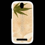 Coque HTC One SV Fond cannabis vintage