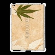 Coque iPad 2/3 Fond cannabis vintage