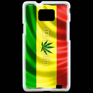 Coque Samsung Galaxy S2 Drapeau cannabis