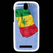 Coque HTC One SV Drapeau cannabis 2