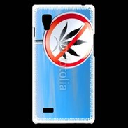 Coque LG Optimus L9 Interdiction de cannabis 4