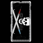 Coque Sony Xperia M Tête de mort drogue