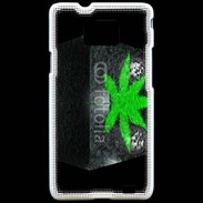 Coque Samsung Galaxy S2 Cube de cannabis