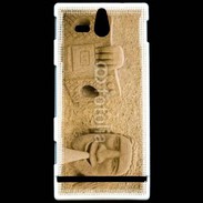 Coque Sony Xperia U Rasta man plage