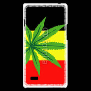 Coque LG Optimus L9 Drapeau allemand cannabis