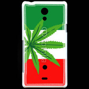 Coque Sony Xperia T Drapeau italien cannabis