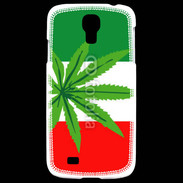 Coque Samsung Galaxy S4 Drapeau italien cannabis