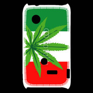 Coque Sony Xperia Typo Drapeau italien cannabis