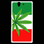 Coque Sony Xperia Z Drapeau italien cannabis