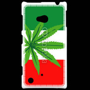 Coque Nokia Lumia 720 Drapeau italien cannabis