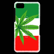 Coque Blackberry Z10 Drapeau italien cannabis