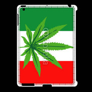 Coque iPad 2/3 Drapeau italien cannabis