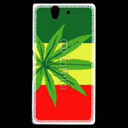 Coque Sony Xperia Z Drapeau reggae cannabis