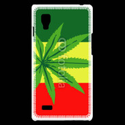 Coque LG Optimus L9 Drapeau reggae cannabis
